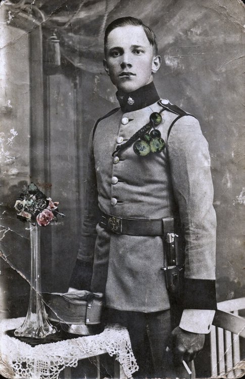 František Třeška st. ve vojenském, červen 1914