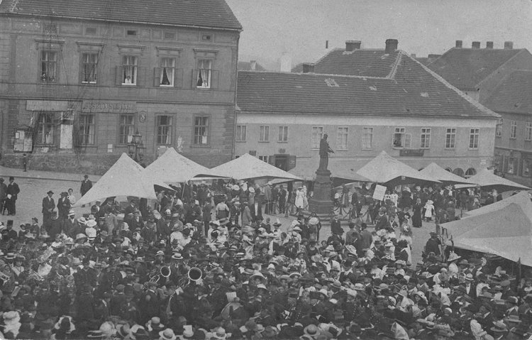 Březohorské náměstí, kolem roku 1900