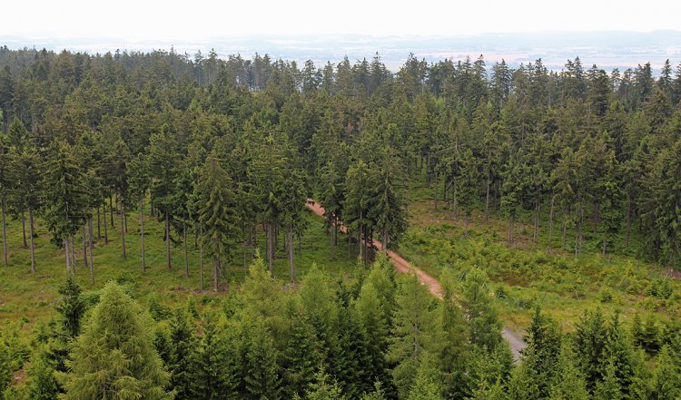 Rozhled z meteoradaru na Praze