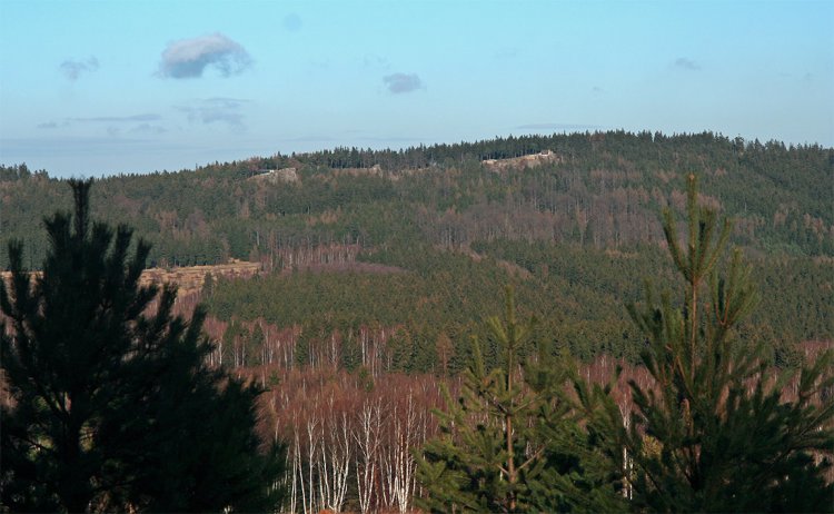 Pozorovatelny na Hřebenech